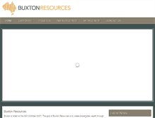 Tablet Screenshot of buxtonresources.com.au